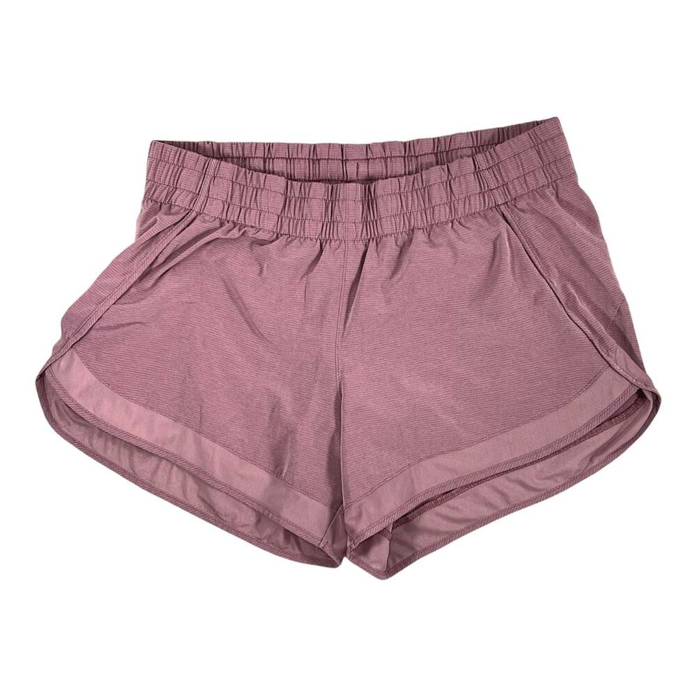Athleta Pink Mesh Racer Run Short 4"